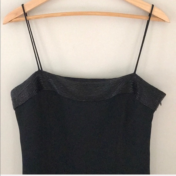 NWOT Jones NY Black Beaded Dress - Picture 3 of 5